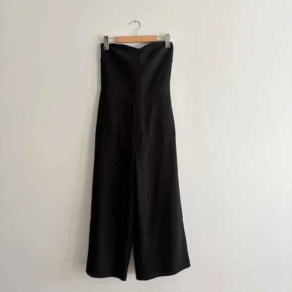 Aritzia Black Strapless Wide-Leg Jumpsuit - Picture 5 of 9